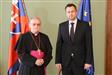 Prijatie apoštolského nuncia na Slovensku a dekana diplomatického zboru J. E. Mons. Maria Giordanu predsedom NR SR Andrejom Dankom. (Otvorí sa v novom okne)